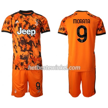 Juventus Morata 9 Voetbaltenues Kind Third 2020/21 - SS (+ Korte broeken)